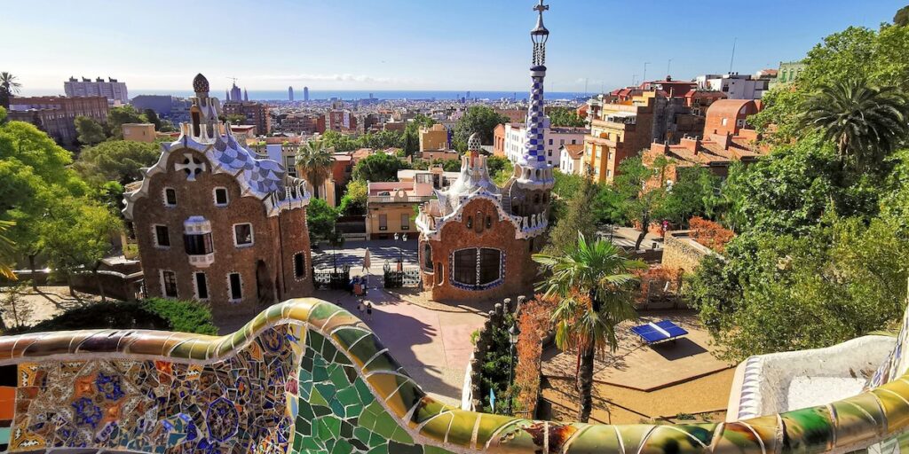 Vy över Barcelona.