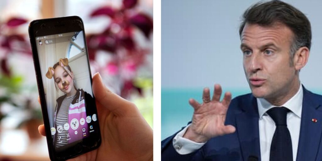 Macron vill förbjuda sociala medier för barn under 15. Kan inte vänta längre