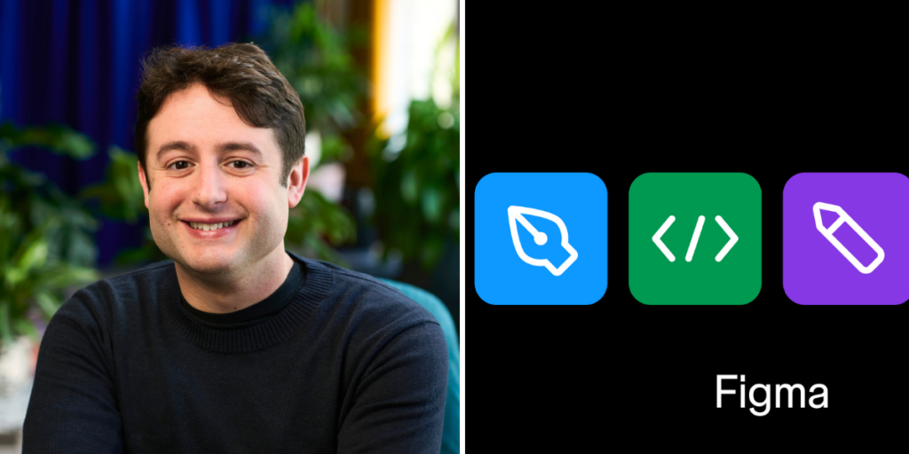 Dylan Field, 32-årig CEO och grundare av designplattformen Figma, som nu går till börsen med en värdering upp till 18,8 miljarder dollar. Verktyget används globalt för UI-design, prototyper och AI-driven samarbetsdesign i realtid.