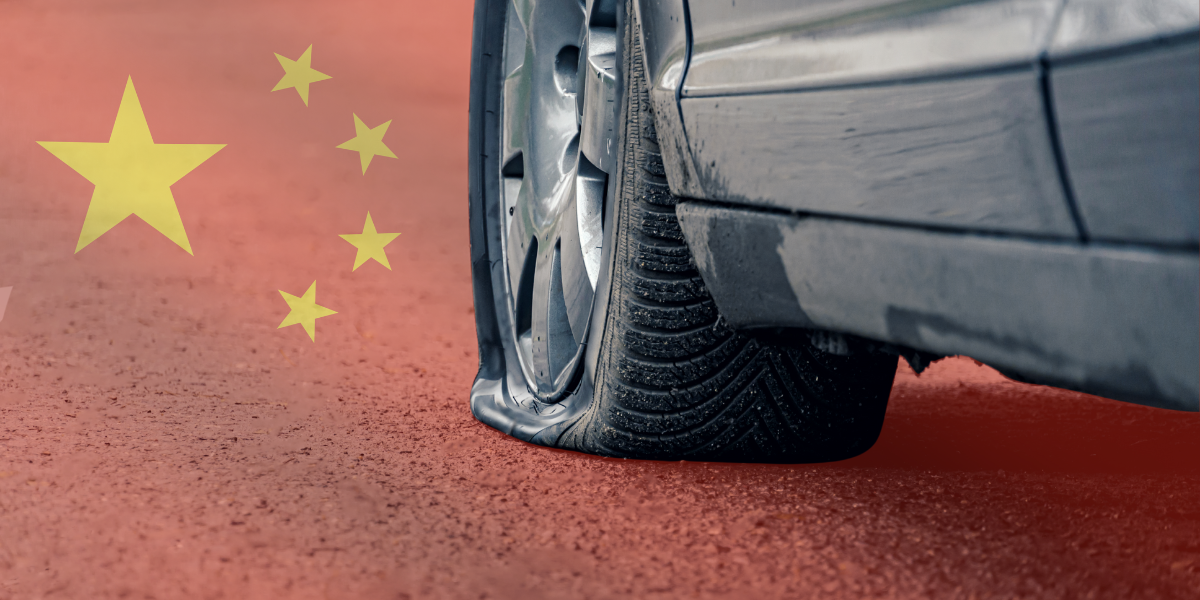 Punkterad jätte: Priserna sjunker i Kina