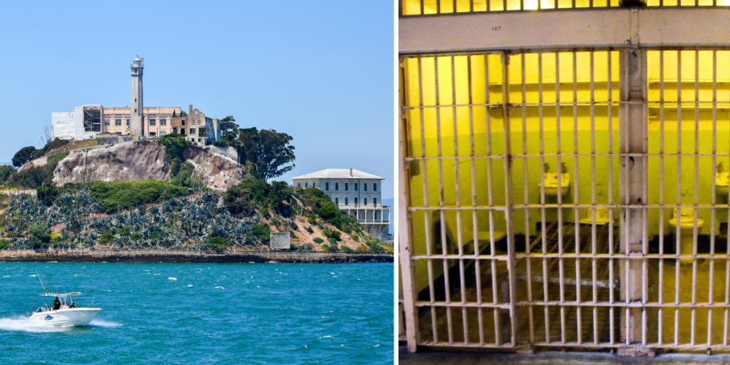 Inför ett planerat tillkännagivande om att återöppna Alcatraz som federalt fängelse besöker ministrarna Pam Bondi och Doug Burgum ön, i ett kontroversiellt initiativ från Trump som kritiseras av Nancy Pelosi för att vara symbolpolitik kopplad till gränsdebatt och kriminalitet.
