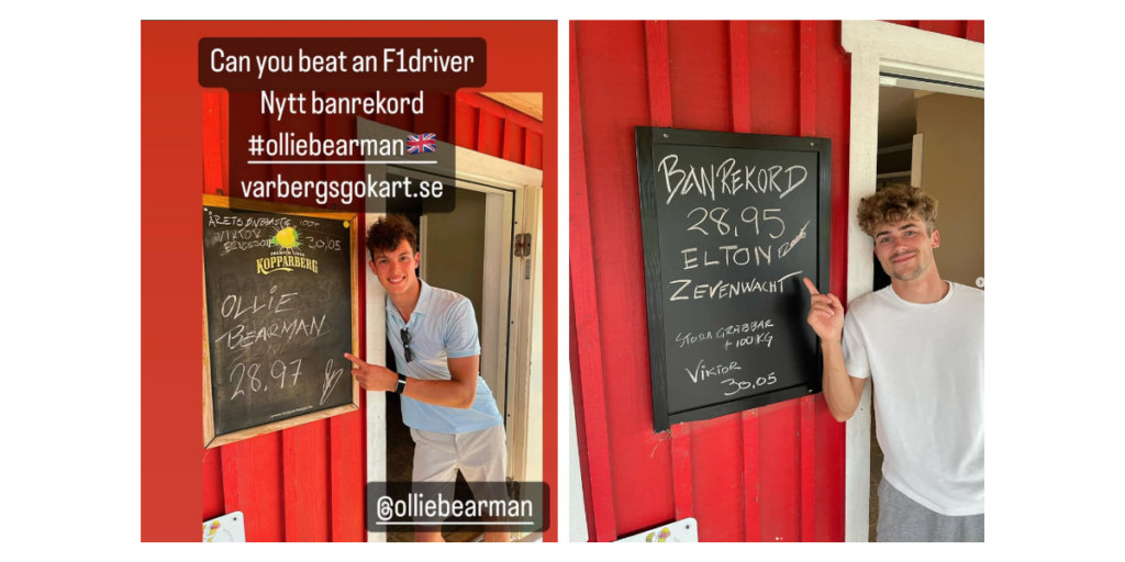 Redordet varade dock inte länge. (Foto: Varbergs gokart)