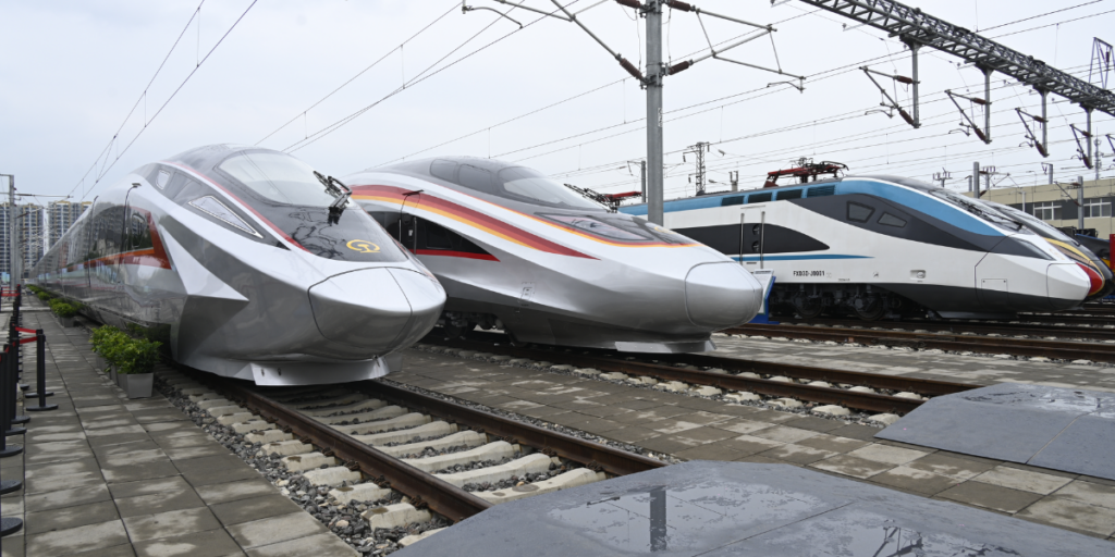 En samling tåg (Foto: CRRC)