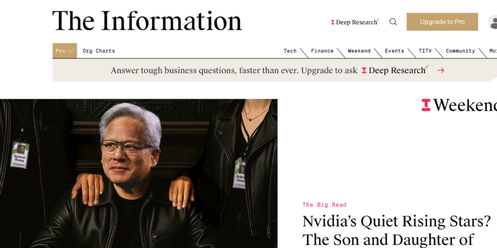 The Information har intervjuat ett stort antal personer med insyn i Nvidia och syskonen Huangs karriärer.