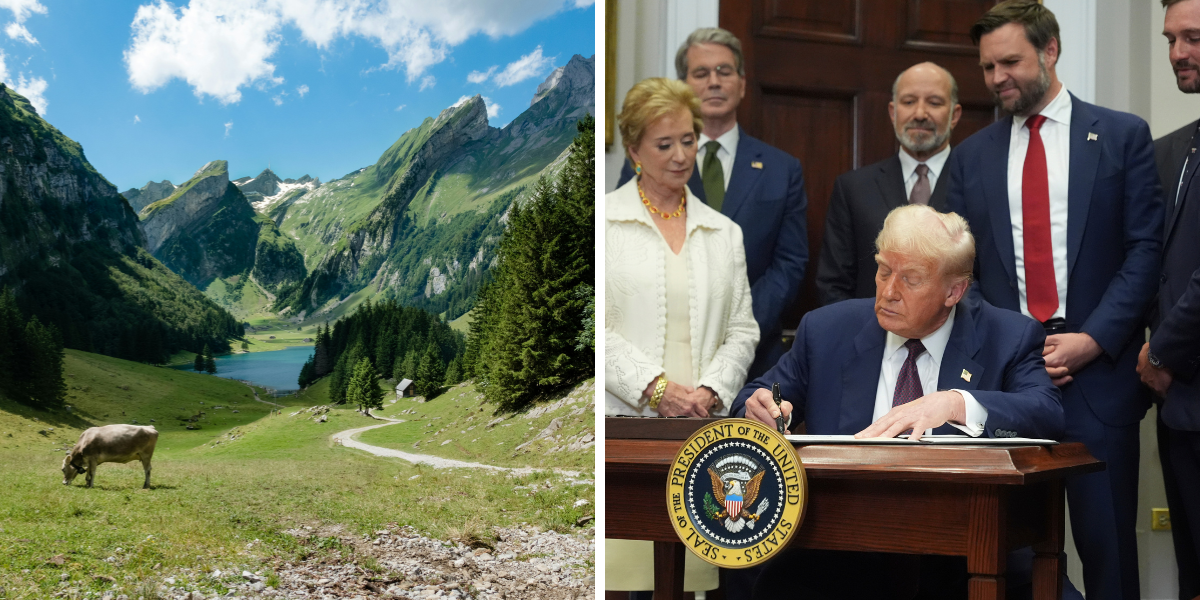 Chock för Schweiz i tullkriget