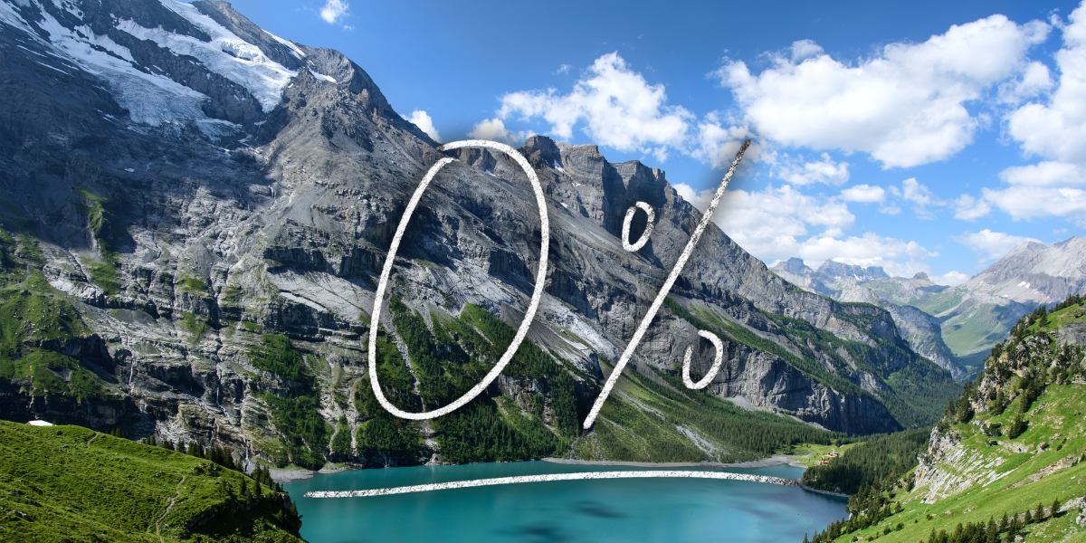 Här är räntan fortfarande noll procent