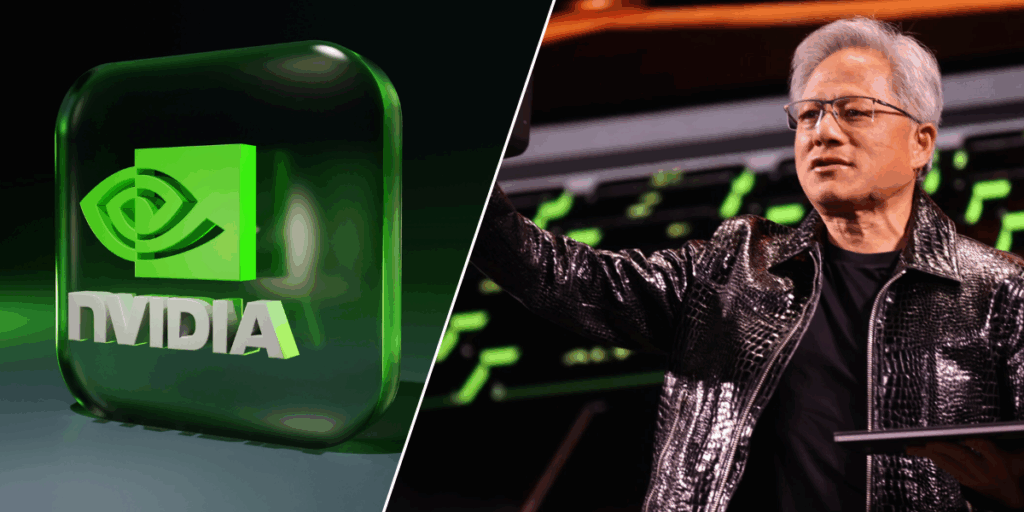 Aktien faller när Kina förbjuds använda Nvidia chip. (Foto: BoliviaInteligente on Unsplash och Nvidia blog)