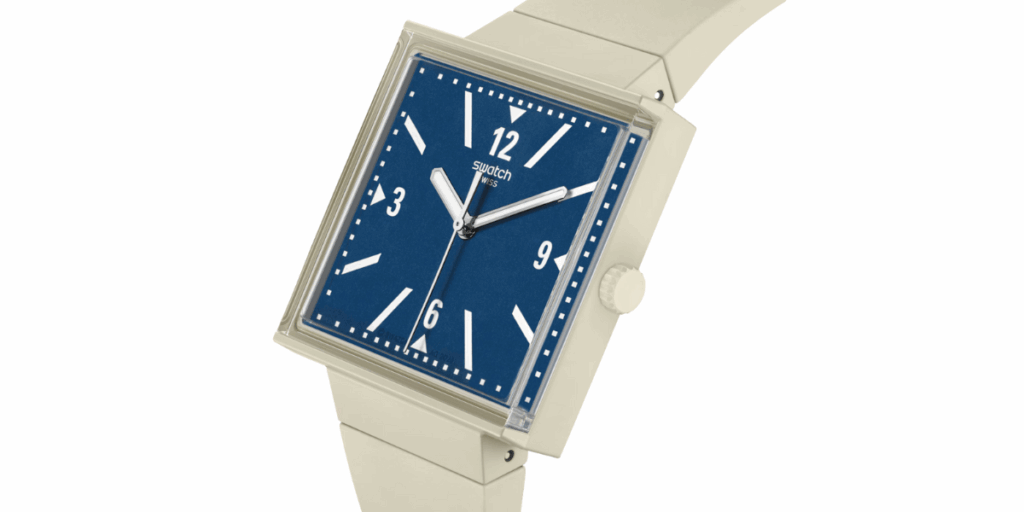 Klockan säljs för symboliska 139 schweizerfranc, motsvarande drygt 1 600 kronor, både online och i vissa Swatchbutiker. Första upplagan är redan slutsåld (Foto: Swatch).