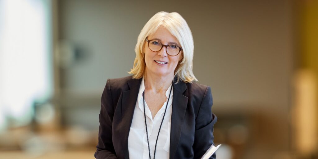 Lil Larås Lindgren, kommunikationschef på AP3, säger att fonden följer utvecklingen i Hacksaw. (Foto: AP3)
