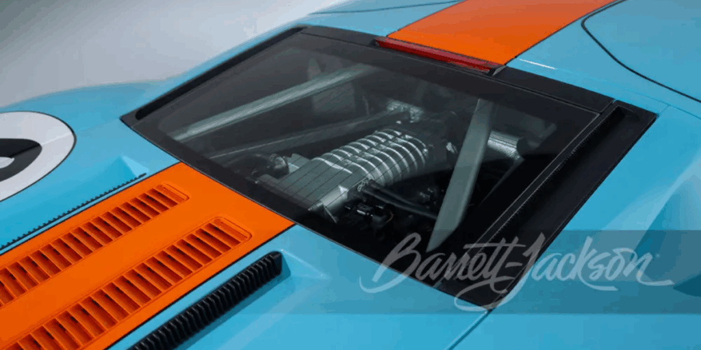 2006 Ford GT Heritage Edition is Production No. 3 som stått hos Ford. (Foto: Barett-Jackson)