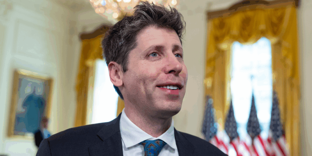 Sam Altman i Vita huset