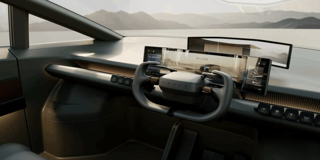 Den som kör har denna vy. (Foto: Lexus)