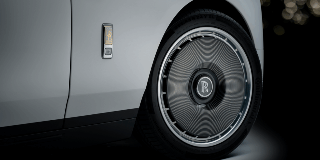 Mycket speciella fälgar i sann RR-anda. (Foto: Rolls-Royce)