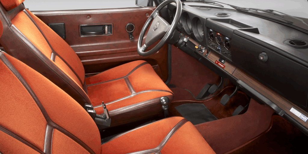 Inredningen i en Saab 99 Turbo (Foto: Saab museum)
