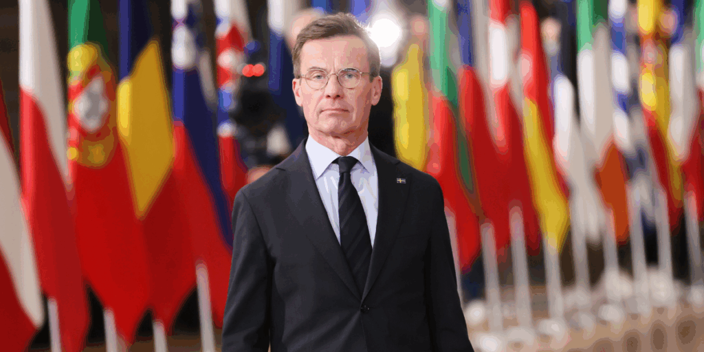 Ulf Kristersson i Bryssel