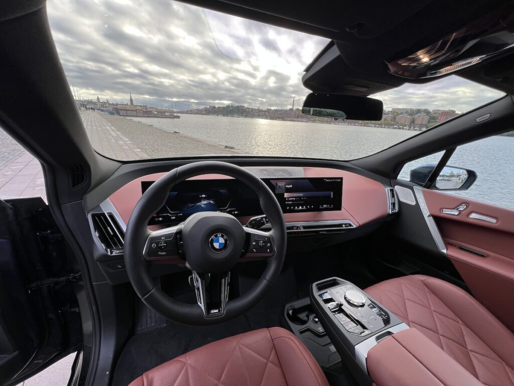 Interiör på BMW iX xDrive 60