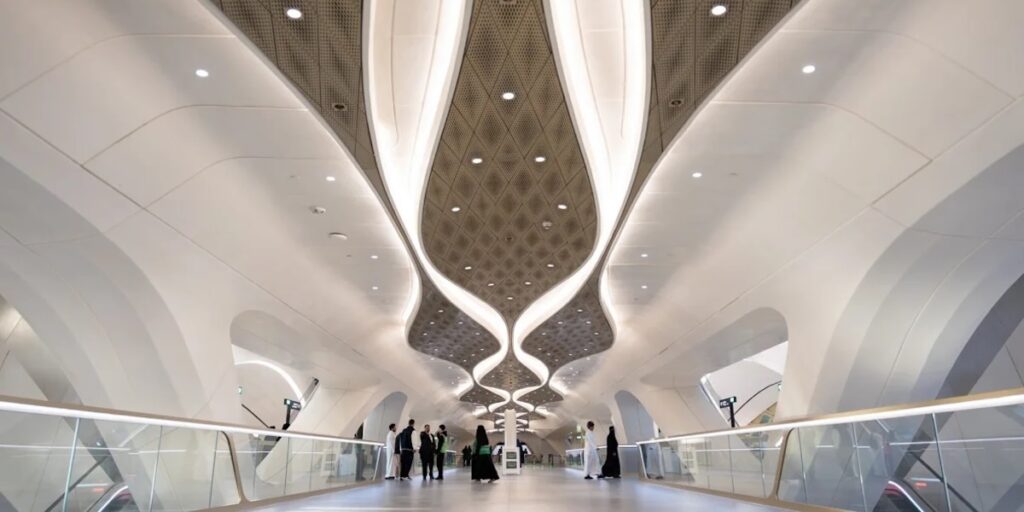 Lyxtunnelbanan har blivit en sevärdhet i Riyadh.