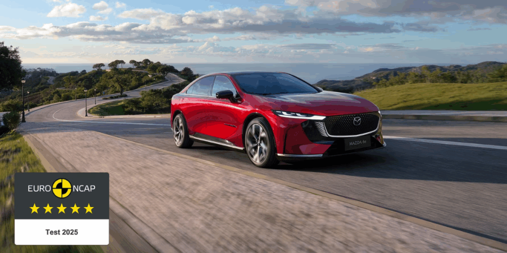 Vi får gratulera till en säker bil för hela familjen. (Foto: Mazda)