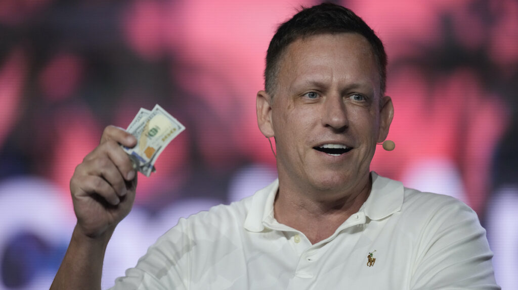 Peter Thiel, även han grundare av Palantir