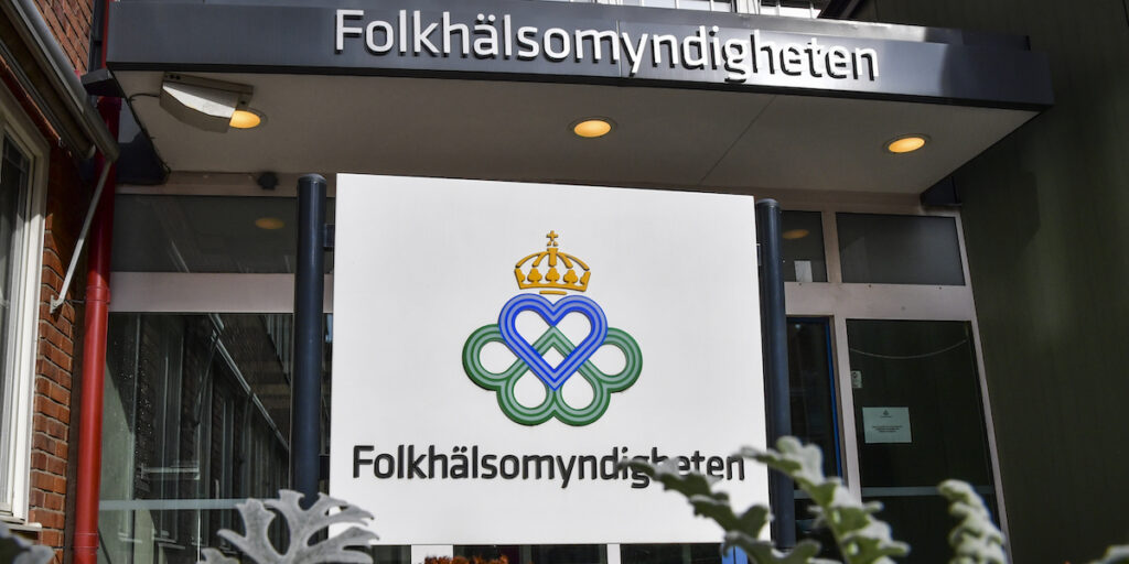 Exteriör Folkhälsomyndigheten i Solna.