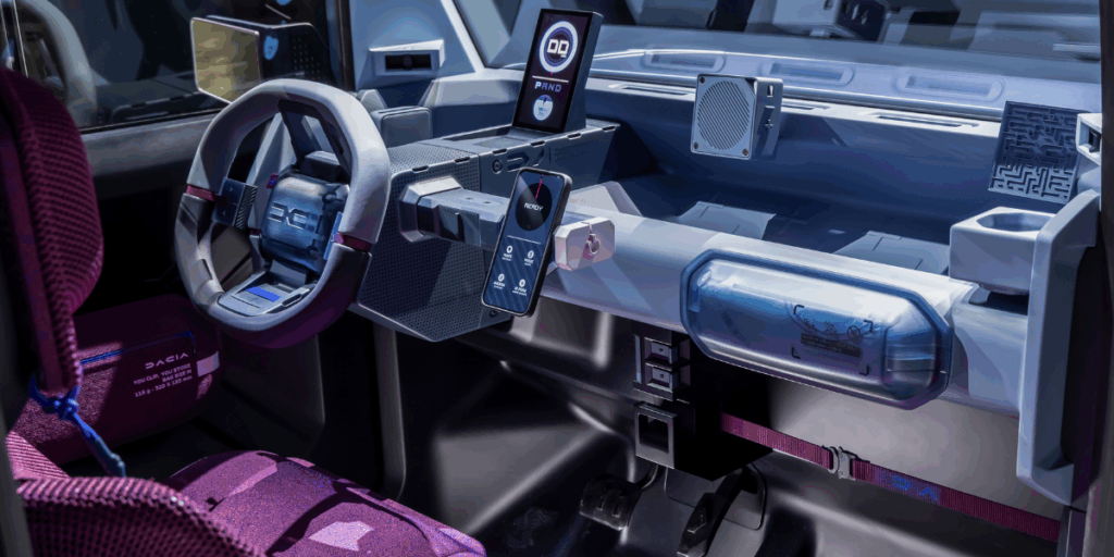 Modulera denna vy lite som du själv behöver den. (Foto: Dacia)