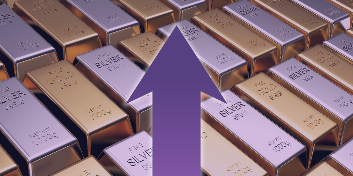 Guld och silver slår tillbaka – rusar efter nya rekord