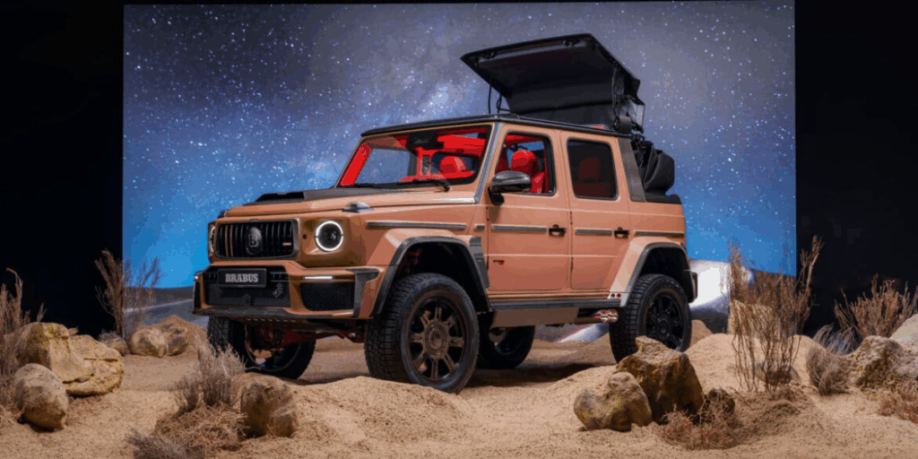 Taket på väg av. (Foto: Brabus)