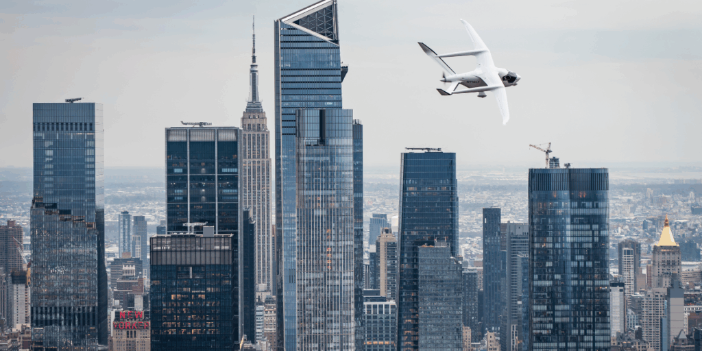 Här ser vi CX300 över New York. (Foto: Beta)