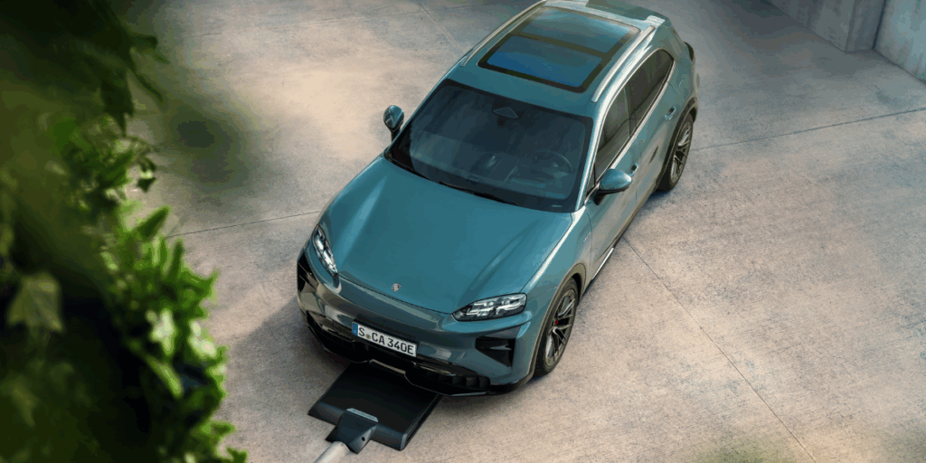 Det här med trådlös laddning är sannerligen en vinnare. (Foto: Porsche)