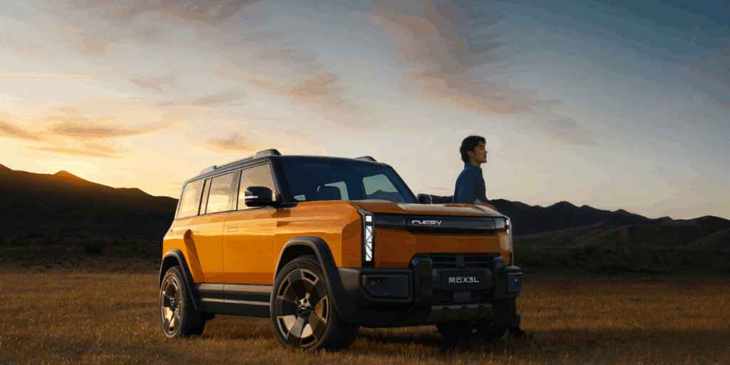 Chery Fulwin X3L som absolut påminner om andra bilar med kanske bättre kvaliteter. (Foto: Chery)