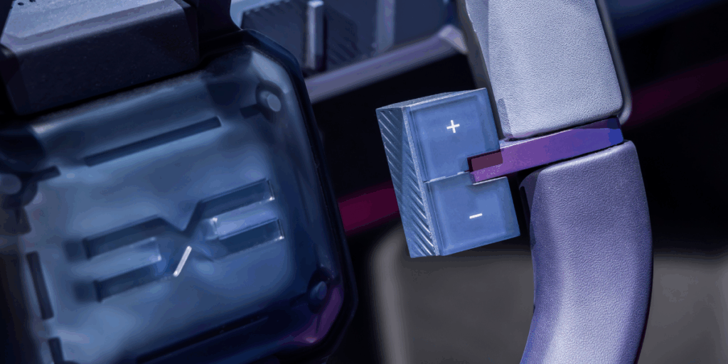 Detaljer på ratten som sticker ut. (Foto: Dacia)