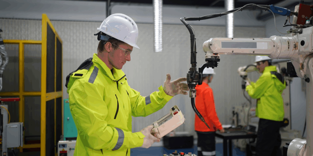 Människor slipper repetitiva uppgifter som robotarna i stället kan göra. (Foto: Canva)