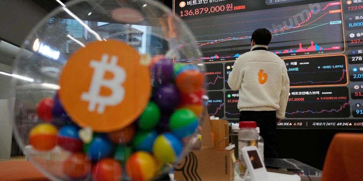 Bitcoin-värden för 2 900 miljarder kronor borta