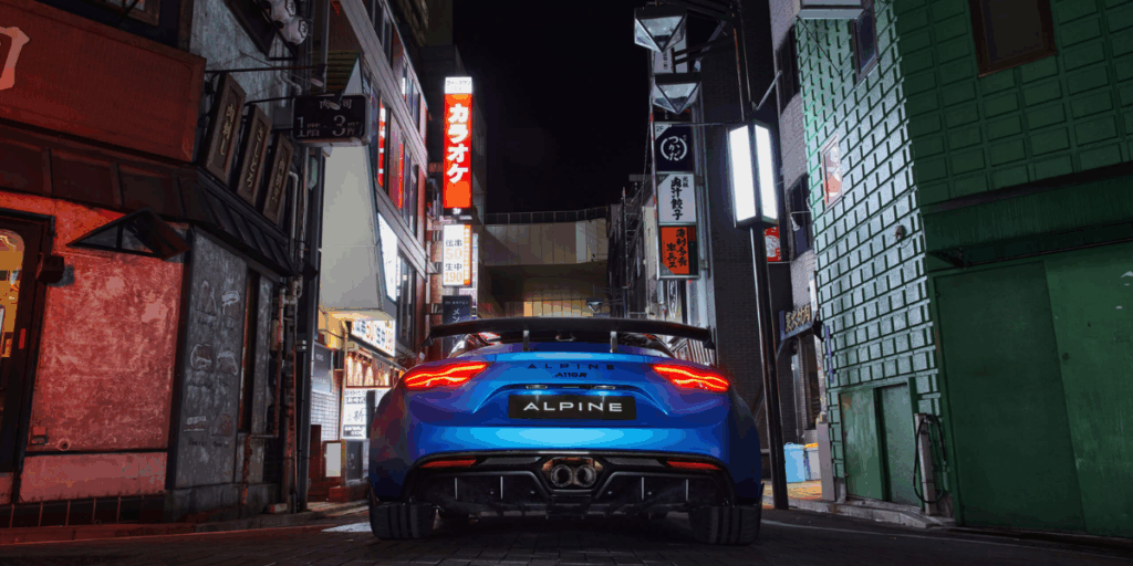 Lite mer baksida av Alpine 110R. (Foto: Alpine)