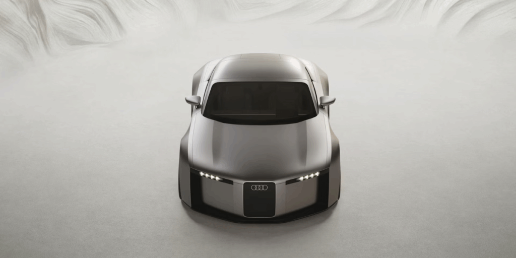 Tänk dig denna som kommer i kapp dig på vägen i mörkret. (Foto: Audi)