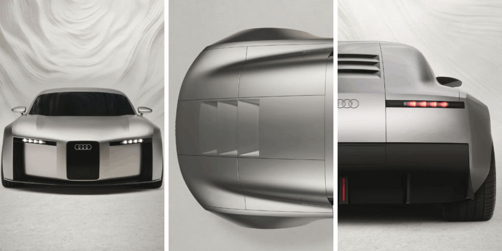 Den har en kaxig och futuristisk stil. (Foto: Audi)