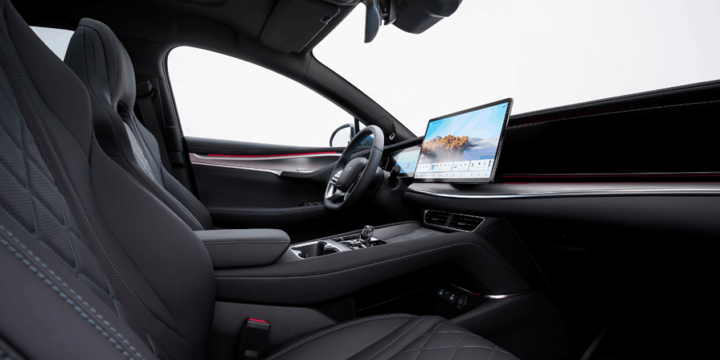 På insidan av Sealion 7 är det dock rent och trevligt. (Foto: BYD)