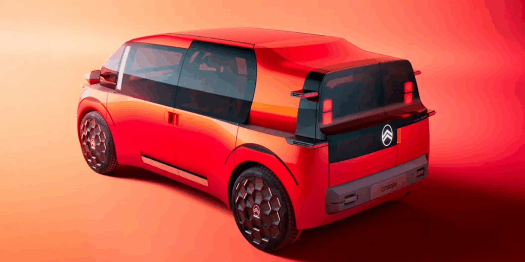 Eklektiska linjer på denna lilla coola bil. (Foto: Citroën)