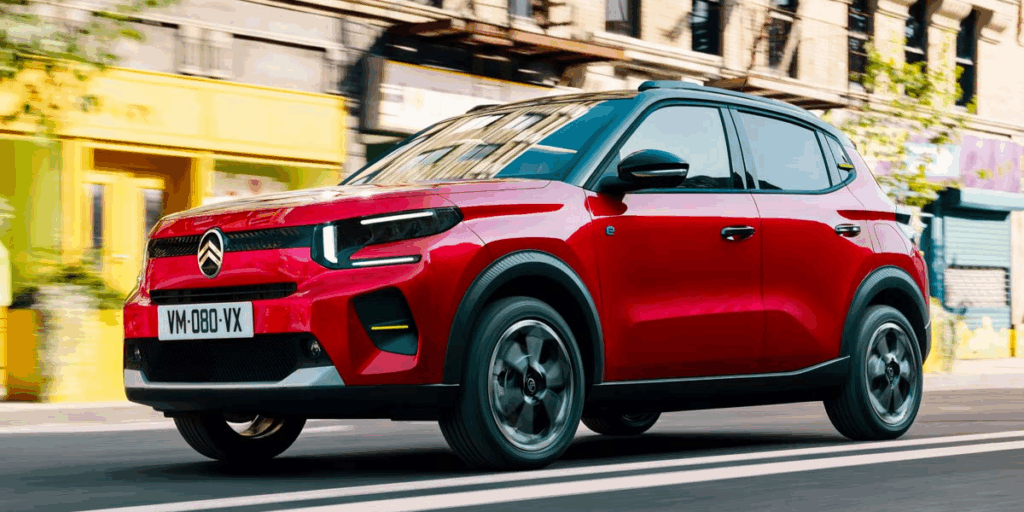 Lilla Citroën ë-c3 ligger bra till. (Foto: Citroën)