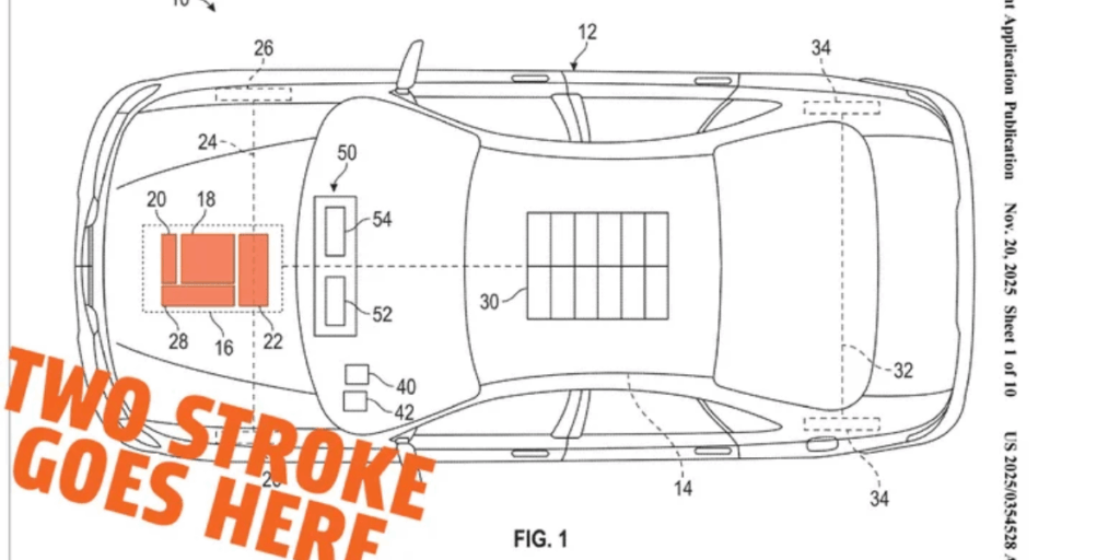 Skiss på hur det kan se ut och var den skulle placeras. (Foto: US Patent and Trademark Office)