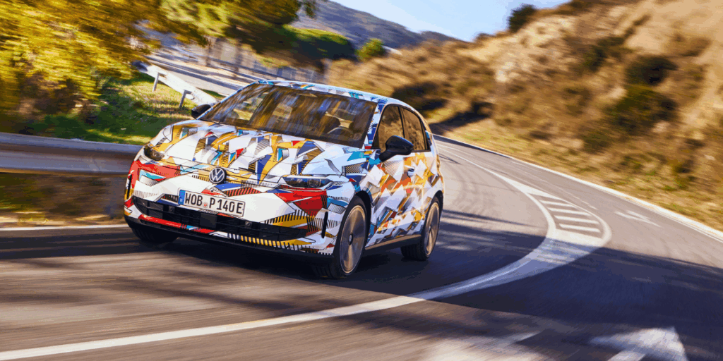 ID. Polo har en ny elektrisk framhjulsdrift. Drivsystemet baseras på den vidareutvecklade elbilsplattformen MEB+. (Foto: Volkswagen)