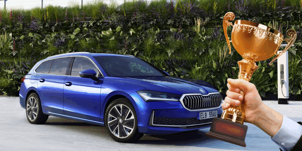 Kan ni tänka er att Škoda Superb Combi iV knäcker bilar som BMW och Audi vilket är rätt häpnadsväckande. (Foto: Škoda)