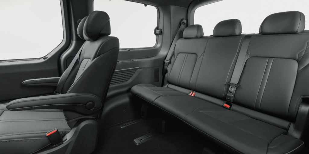 Sista raden är säkert inte lika bekväm, men det är vi vana vid. (Foto: Hyundai)