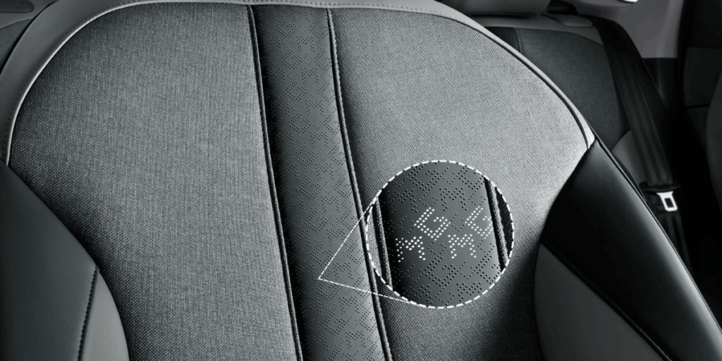 Snygga små detaljer i sätena. (Foto: MG)