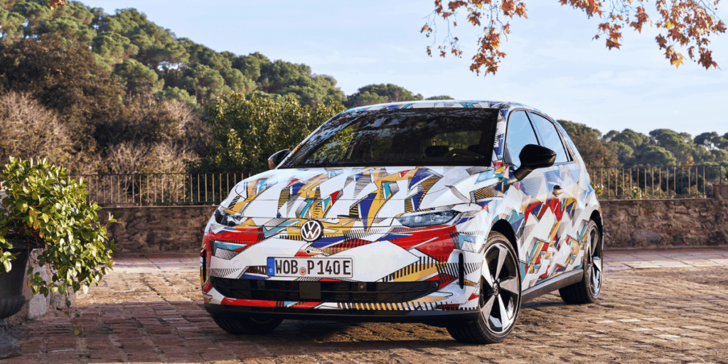 Bilen presenteras i sin helet till våren 2026. (Foto: Volkswagen)