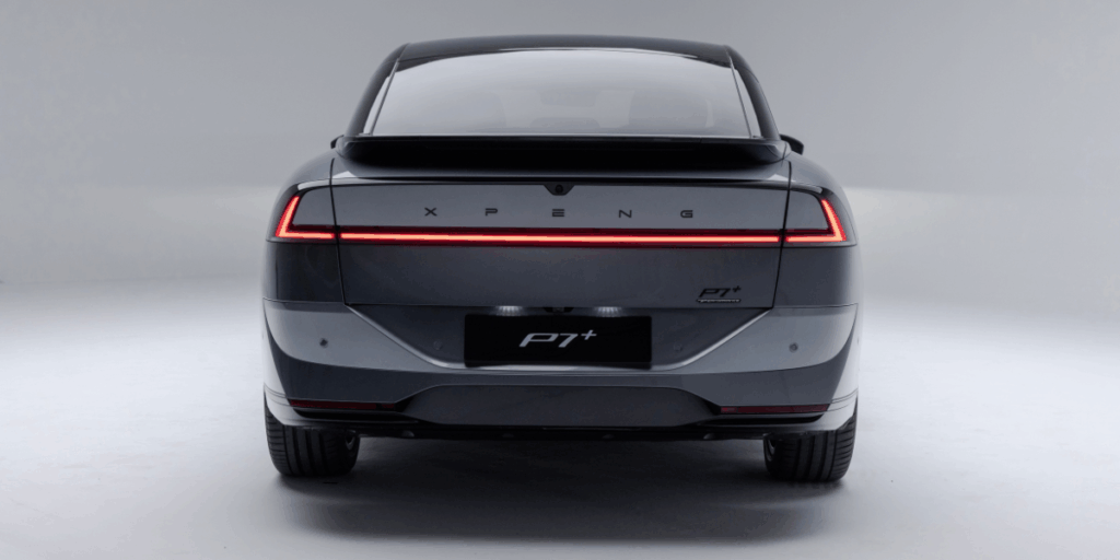 Det är något med baksida som vi tycker ser fel ut. Det här är inte deras bästa design. (Foto: XPENG)