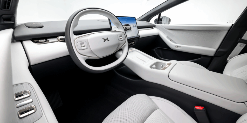 Så här ser det ut i ljusa material. (Foto: XPENG)