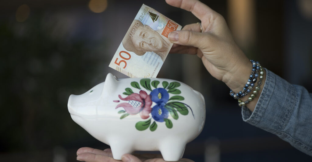 Sparar pengar i januari 